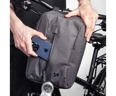 Wozinsky bicycle bag for handlebars – pilkos spalvos