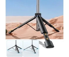 Wozinsky Selfie stick WC1Y30S telescopic tripod 1.3m with phone holder - juodas