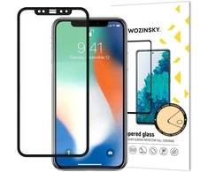 Wozinsky super tough full glue apsauginis stiklas full screen with frame case friendly Apple iphone xr / iphone 11 juodas