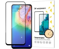 Wozinsky Patvarus grūdintas stiklas 9H viso ekrano TCL 20 5G su rėmeliu Case Friendly juoda