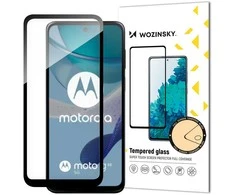 Wozinsky Patvarus grūdintas stiklas, skirtas Motorola G53 visam ekranui su Full Glue rėmeliu, juodas