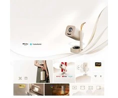 YABER T1 Pro, mini WiFi Projektorius su sukiojamu stovu, Full HD 1080P, 220 ANSI lumens, Creme