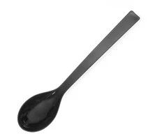 SAN plastikinis salotinis šaukštas iki 80C, juodas, ilgis 335 mm - Hendi 564455