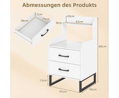 Bonideco Select Naktinis staliukas, baltas, 45x40x80 cm, 12 kg