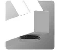 Žaidimų stalas „Huzaro Hero 1.7 RGB Baltas“, baltas