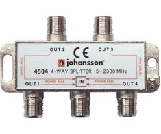 1x4 skirstytuvas 5-2300 MHz SAT+TV Johansson 4504