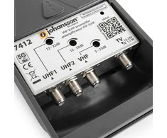 2x UHF+VHF Johansson 7412 LTE stiebo stiprintuvas