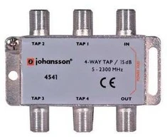 4 krypčių čiaupas 5-2300 MHz Johansson 4541 15dB