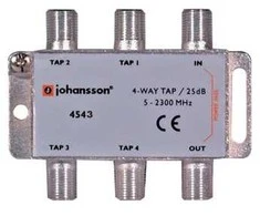 4 krypčių čiaupas 5-2300 MHz Johansson 4543 25dB