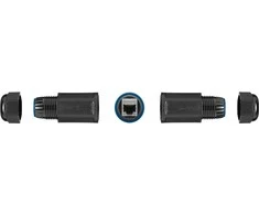 RJ45 CAT6 kabelio jungtis BARREL lizdas Goobay