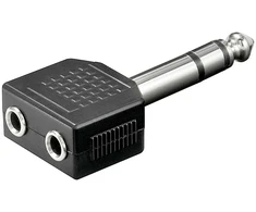 Adapteris audio 2x Jack 3,5mm - Jack 6,35mm Goobay