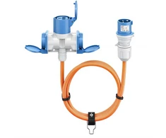 Goobay Adapteris kabelis CEE na CEE 16A i 2 Schuko 1,5m