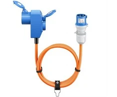 „Goobay“ CEE adapterio kabelis su CEE 16A ir Schuko 90 sriegiu, 1,5 m