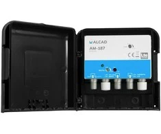 Alcad AM-187 stiebo stiprintuvas 12V 32dB UHF+VHF