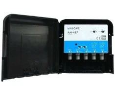 Alcad AM-487 stiebo stiprintuvas 32dB 2xUHF+VHF+FM