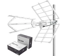 Antena DVB-T2 Spacetronik EOS UHF Baltas