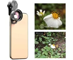 Apexel 100 mm makro objektyvas telefono 4K nuotraukoms