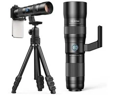 „SuperZoom“ objektyvas telefonui Apexel 20–60x