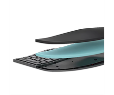 Belaidė ergonominė klaviatūra GM909, juoda