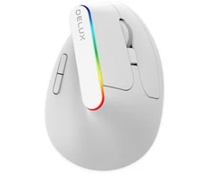 Belaidė pelė pionowa Delux M618C RGB balta