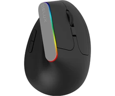 Belaidė pelė pionowa Delux M618C RGB juoda