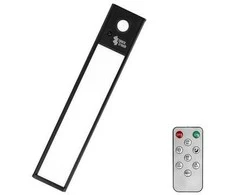 Belaidė LED lempa su judesio jutikliu, 20 cm, juoda