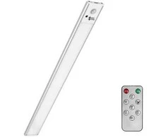 Belaidė LED lempa su judesio jutikliu, 40 cm, sidabrinė