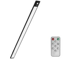 Belaidė LED lempa su judesio jutikliu, 60 cm, juoda