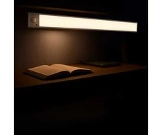 Belaidė LED lempa su judesio jutikliu, 60 cm, sidabrinė