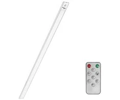 Belaidė LED lempa su judesio jutikliu, 80 cm, sidabrinė