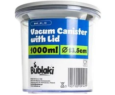 Bublaki Vakuuminis maisto indas 1000 ml, aukštis 13 cm