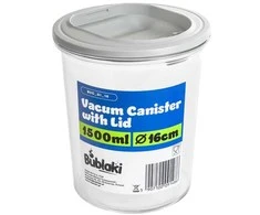 Bublaki Vakuuminis maisto indas 1500 ml, aukštis 16 cm