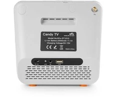 Candy Tv Mini nešiojamas televizorius 7" DVB-T2 H.265 Oranžinis