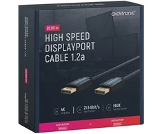 CLICKTRONIC Kabelis DisplayPort DP - DP 1.2 4K 20m