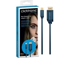 CLICKTRONIC Kabelis DisplayPort DP - mini DP 1m