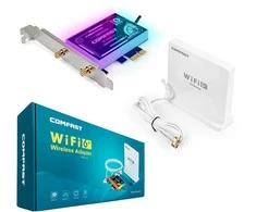 Comfast Karta jungiama į tinklą Wi-Fi na PCI-E AX3000 Wi-Fi 6 ARGB