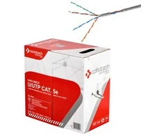 Conotech Susuktos poros LAN kabelis, cat.5e, U/UTP, 305m, pilkas, vidinis