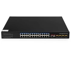 Šakotuvas 24 prievadų komutatorius CUDY GS5024PS4-400W (Valdomas, PoE)