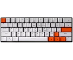 „Delux KM36 RGB“ mechaninė klaviatūra, baltai oranžinė.
