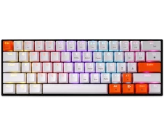 „Delux KM36 RGB“ mechaninė klaviatūra, baltai oranžinė.