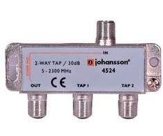 Dviejų krypčių čiaupas 5-2300 MHz Johansson 4524 30dB