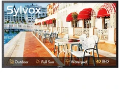 Televizorius 24/7 SYLVOX 65" 4K IP66 2000 nitų išorinis ekranas