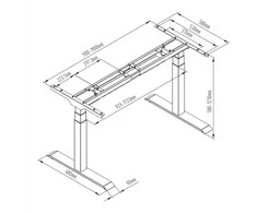 Spacetronik SPE-223B elektrinis stalo rėmas