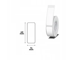 Etykiety seria B Niimbot 14x40 mm 150 vnt. balta