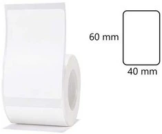 Etiketės B serija Niimbot 40x60 mm 125 vnt. baltos