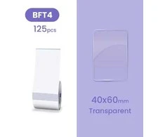 Etiketės serija B Niimbot 40x60 mm 125 vnt. permatomos