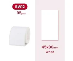 Etiketės B serijos Niimbot 45x80 mm 95 vnt. baltos, 2 vnt. pakuotėje