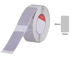 Etiketės B18 serijos Niimbot 14x30 mm 210 vnt. sidabrinės