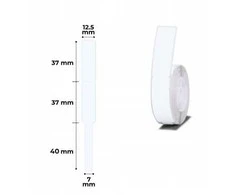 Etiketės serija D Niimbot 12,75x74 mm 60 vnt. baltos