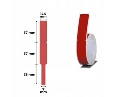 Etiketės serija D Niimbot 12,75x74 mm 60 vnt. baltos
